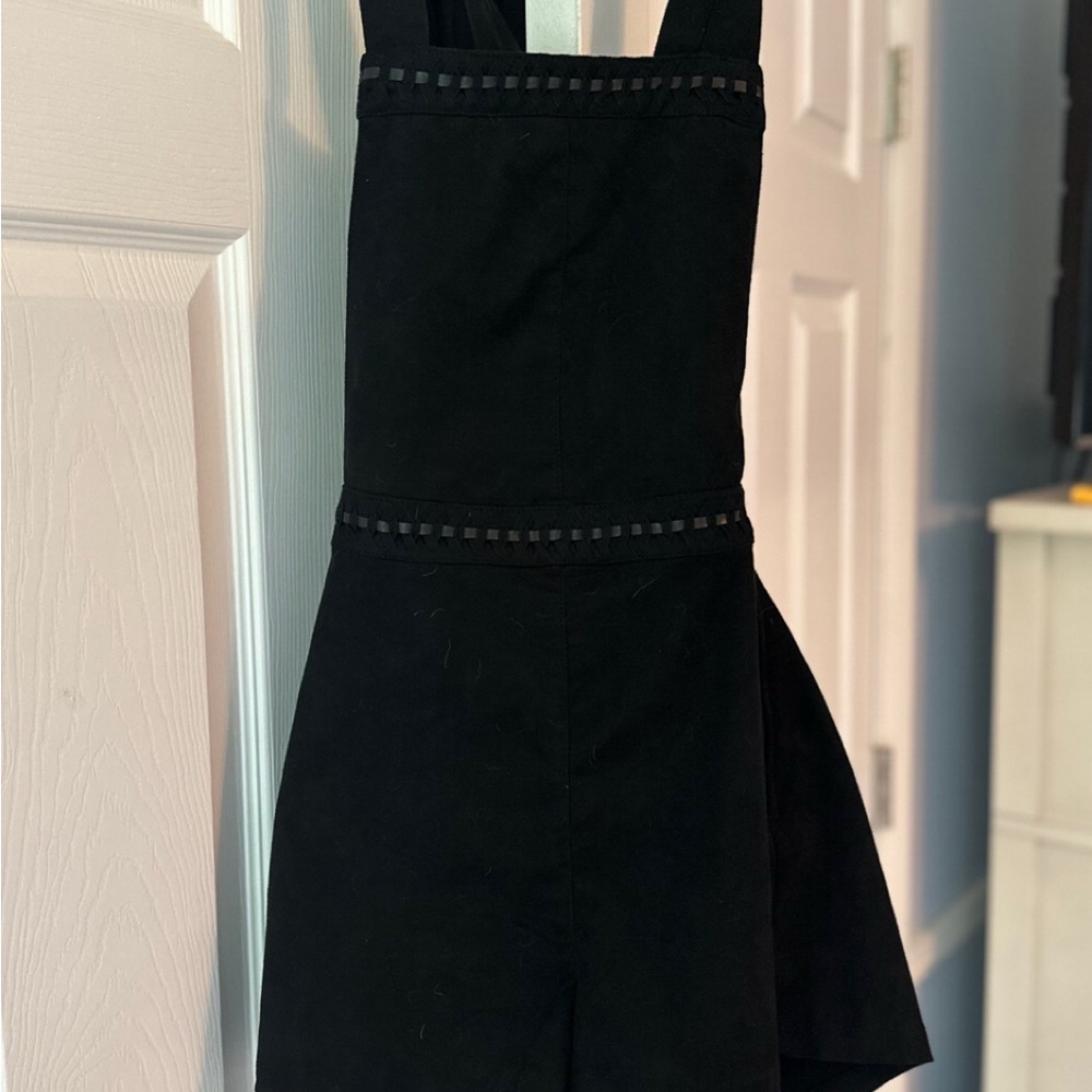 Suede romper